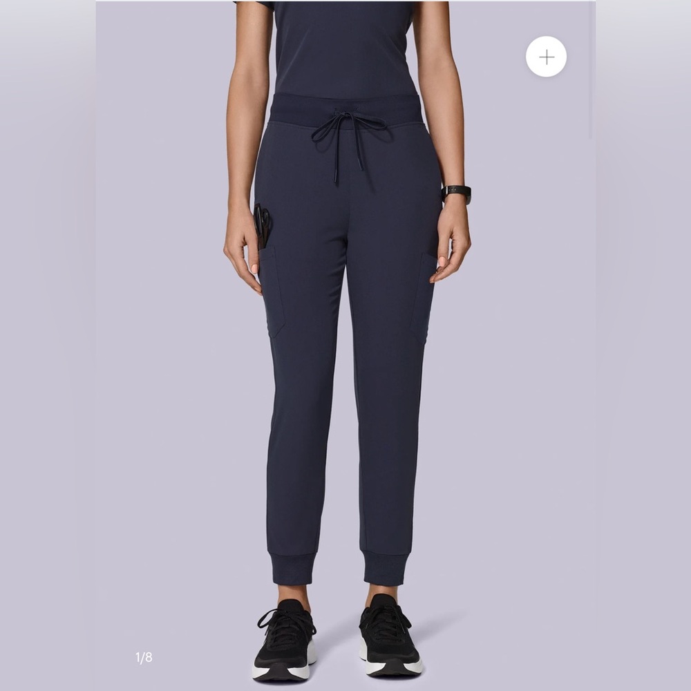 Mandala 9 Pocket scrub Joggers steel